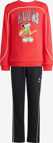 ADIDAS SPORTSWEAR Trainingspak 'Adidas x Disney Micky Maus' in Rood: voorkant