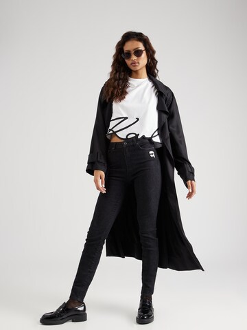 Karl Lagerfeld Slimfit Jeans 'IKONIK 2.0' in Zwart