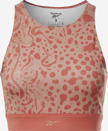 Bustier Soutien-gorge de sport Reebok en rose : devant