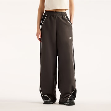 new balance Wide leg Trousers 'Trackside' in Brown: front
