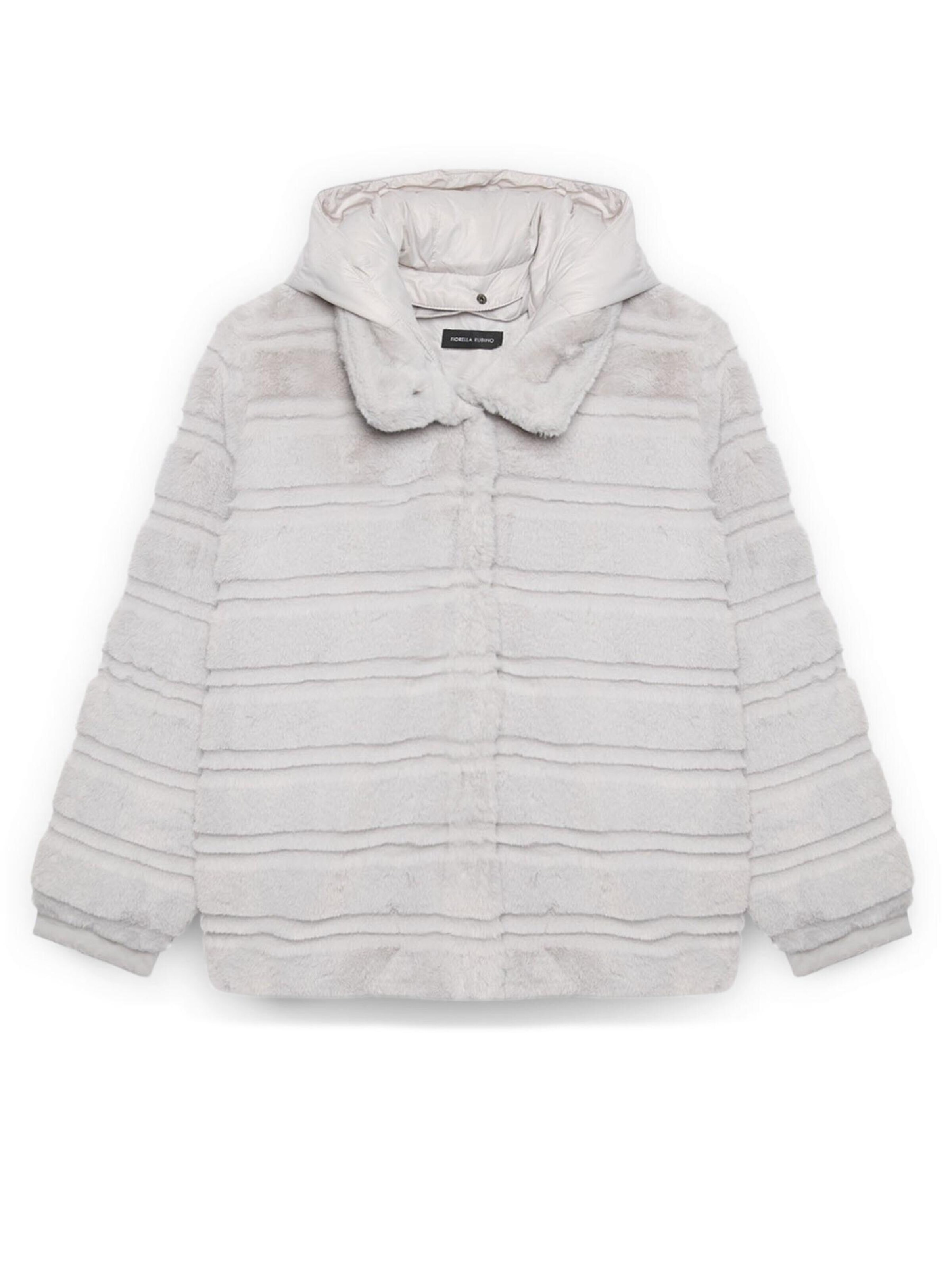 Fiorella Rubino Winter Coat in Grey: front