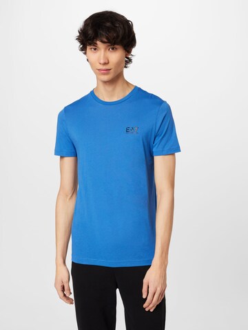 T-Shirt EA7 Emporio Armani en bleu : devant