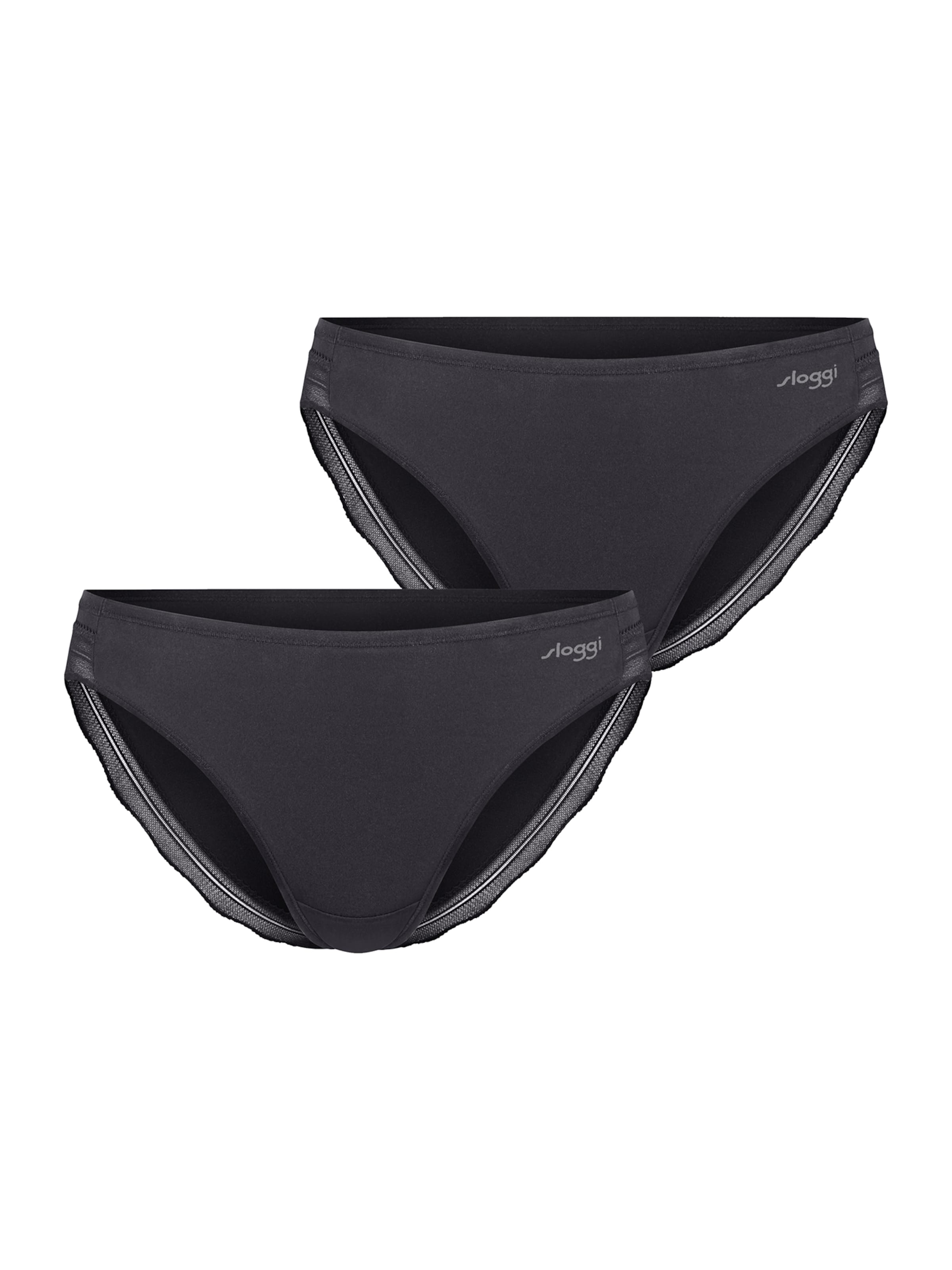 SLOGGI Slip ' Blue GO Blush ' in Zwart: voorkant