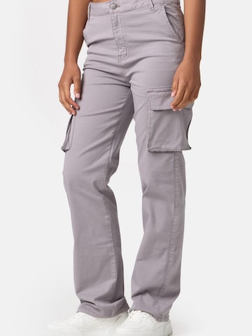 Worldclassca Loosefit Cargohose 'Damen Cargohose Freizeithose'‌‌‌ in Grau: Vorderseite