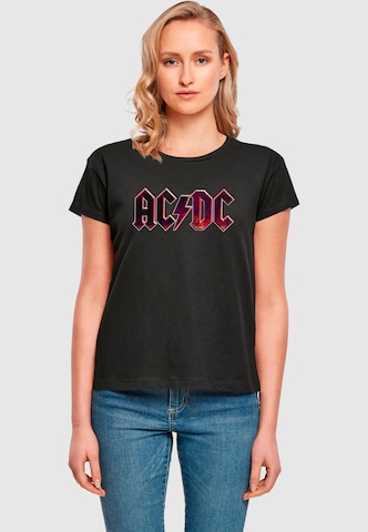 Merchcode T-shirt ' ACDC - Distressed' i svart: framsida