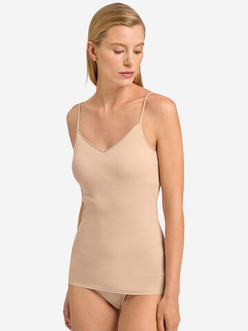 Hanro Undershirt 'Cotton Seamless' in Beige