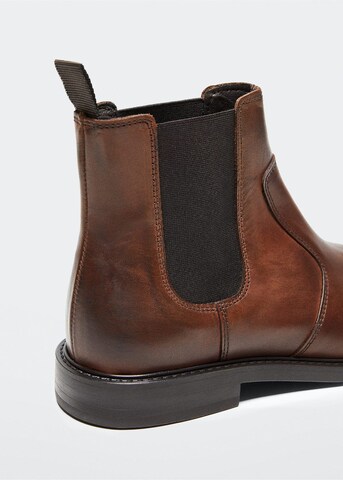 MANGO MAN Chelsea Boots in Brown