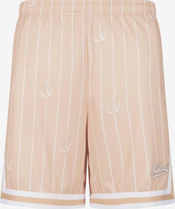 Karl Kani Regular Pants in Beige: front