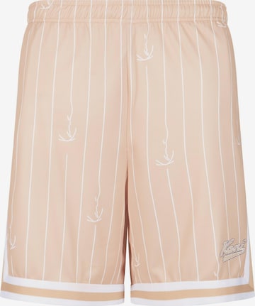 Karl Kani Regular Broek in Beige: voorkant