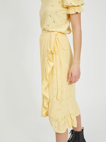 VILA Skirt 'Tawa' in Yellow