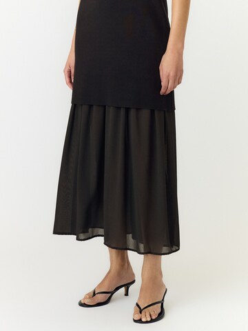 YAS - Vestido de punto 'YASBeani' en negro