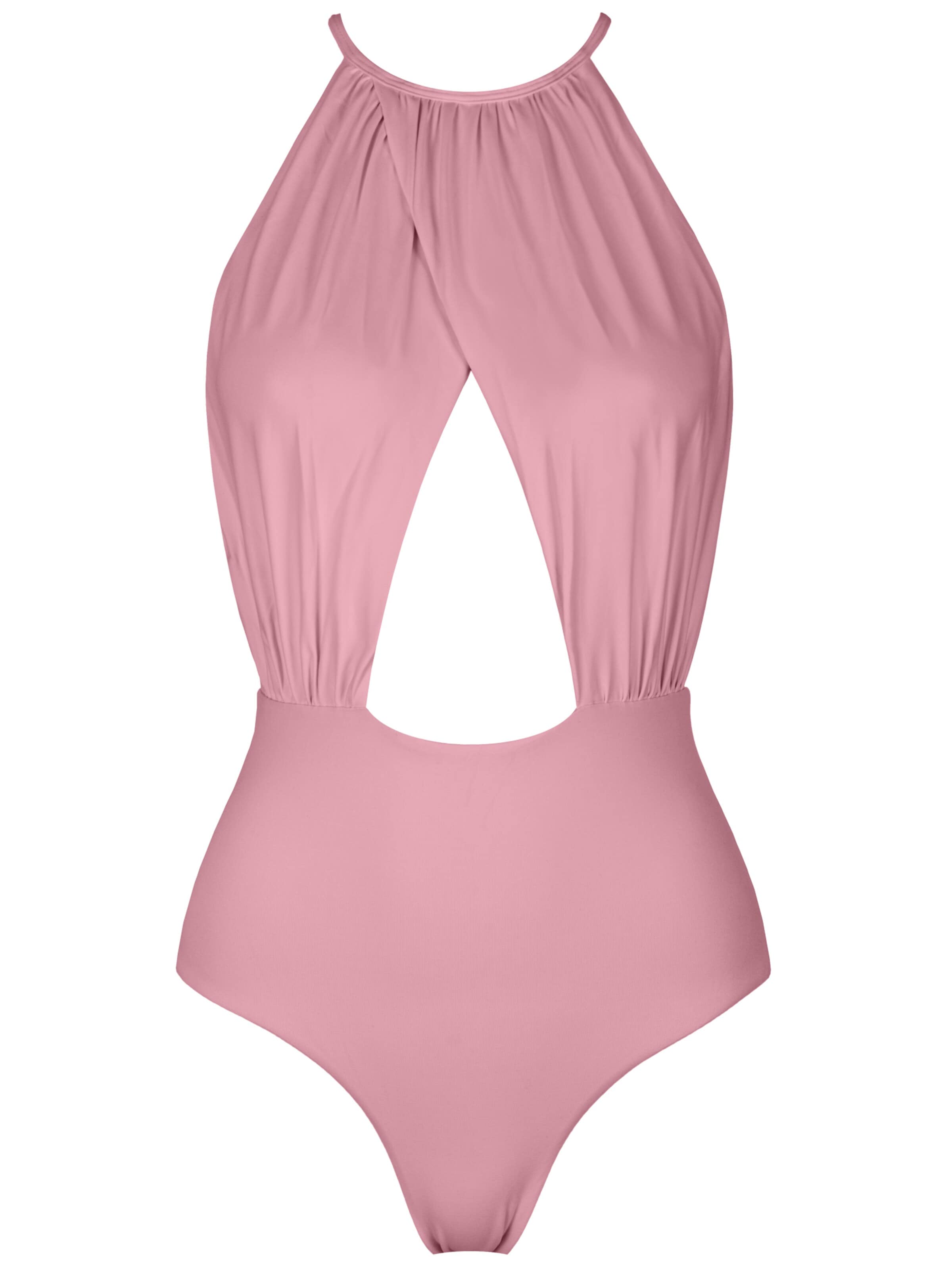 SEA ME SWIM High neck Swimsuit 'BARBADOS' in Orange: front