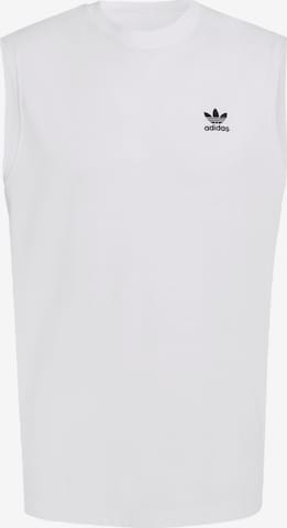 ADIDAS ORIGINALS Top 'Trefoil Essentials' in Weiß: Vorderseite
