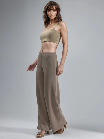 Busem Wide Leg Hose in Braun