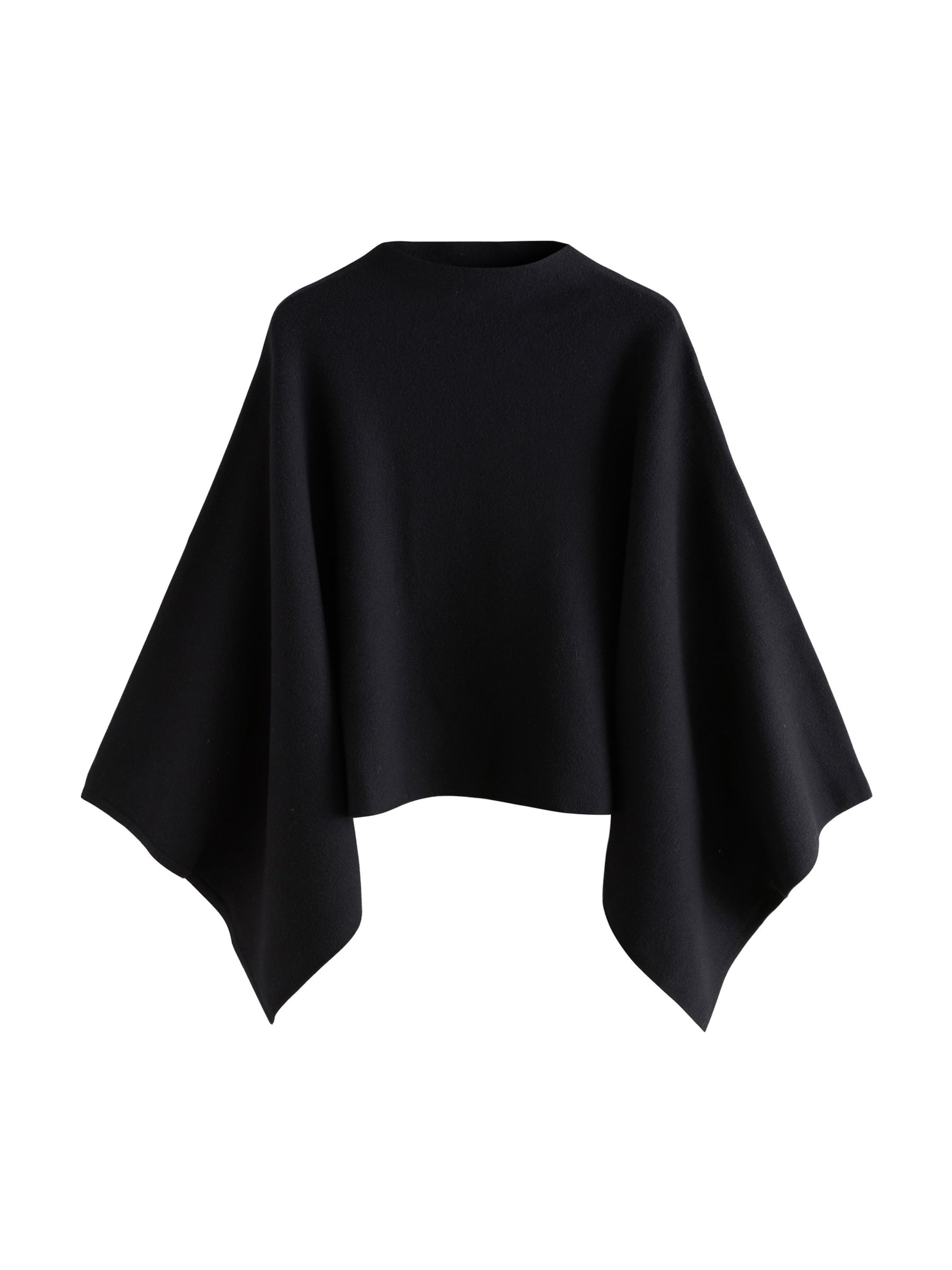 Next Cape in Schwarz: Vorderseite