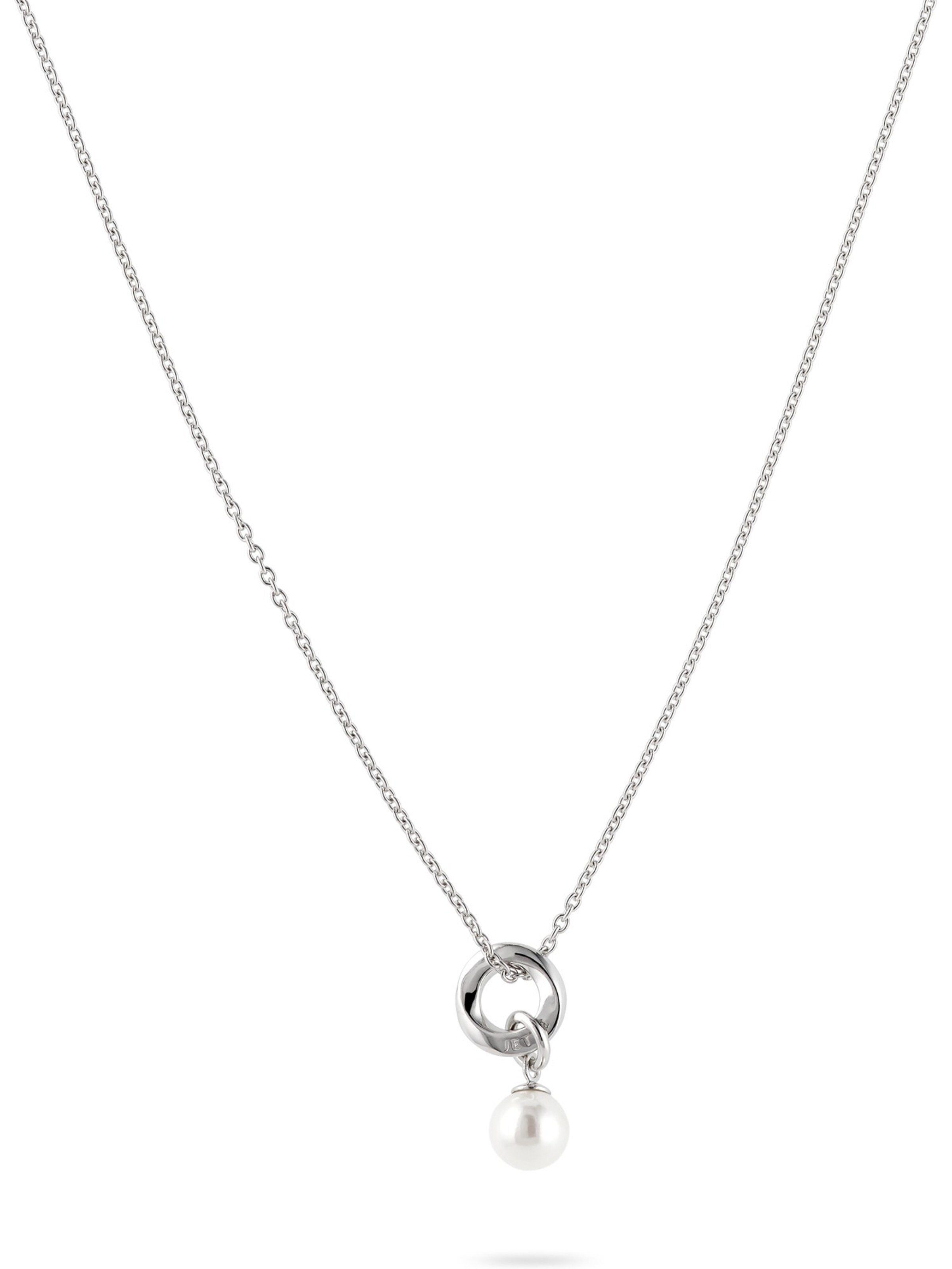 JETTE Necklace in One Size in Silver / White, Item view