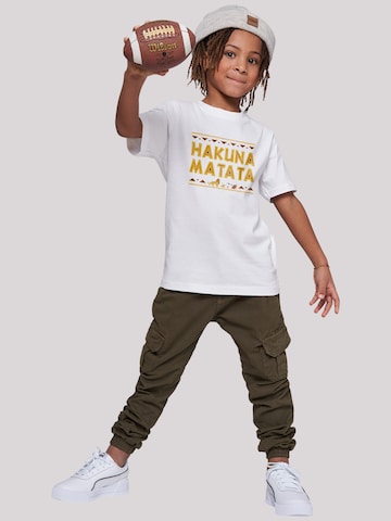 T-Shirt 'Hakuna Matata' F4NT4STIC en blanc