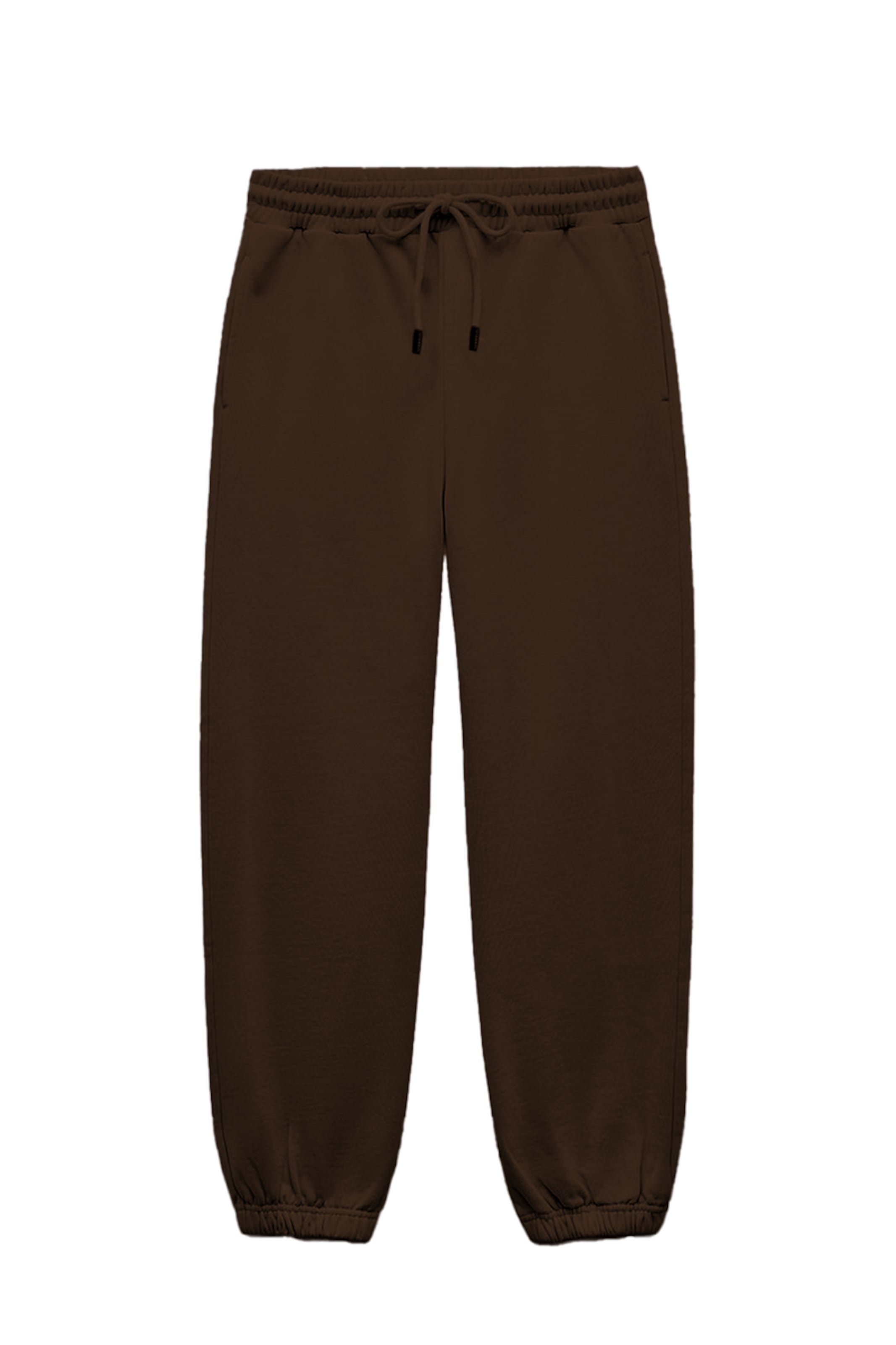 UNIQVIBE Tapered Broek in Bruin: voorkant