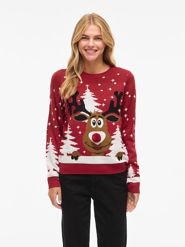 VILA - Jersey 'VICHRISTIE' en rojo: frente