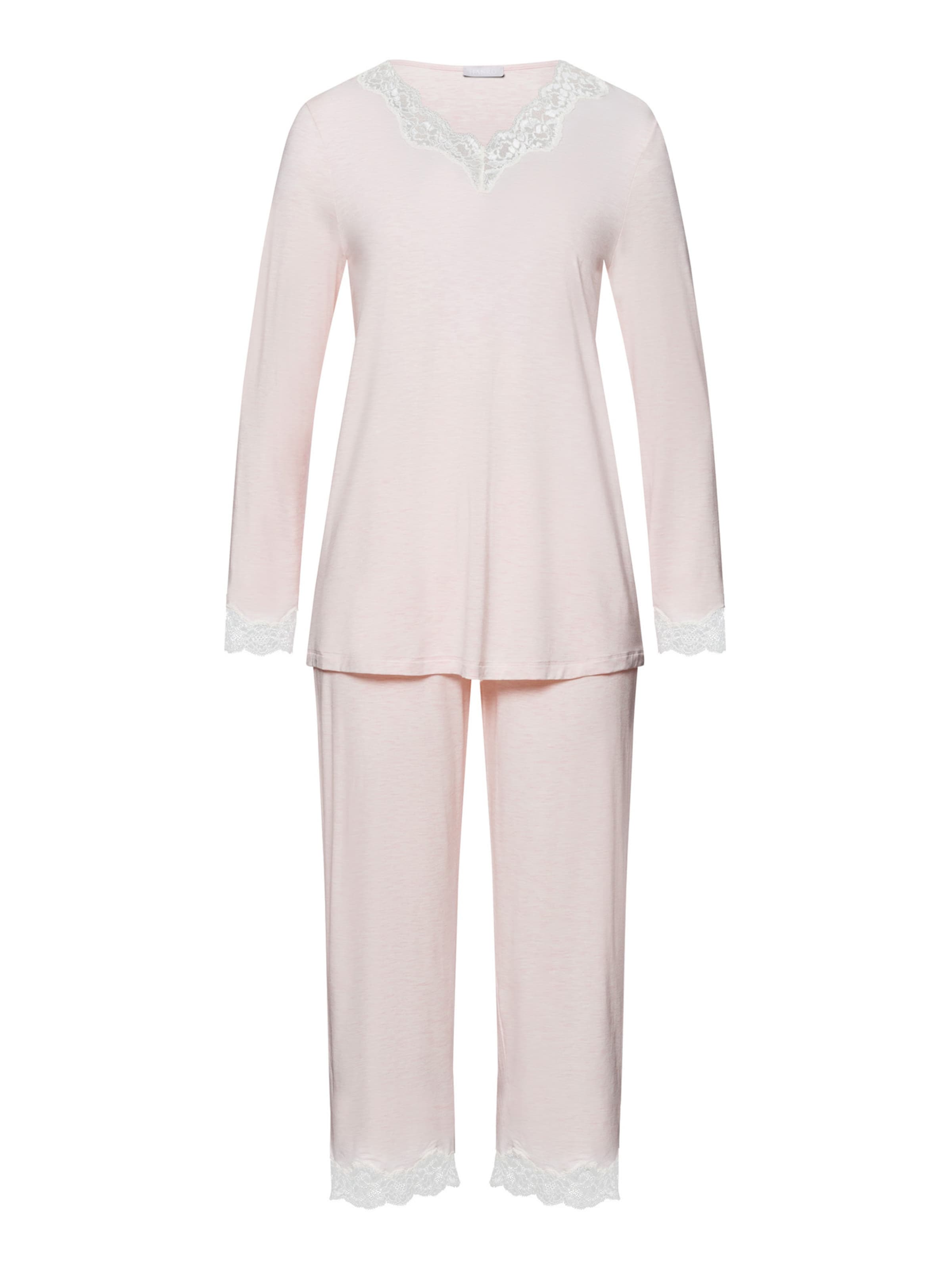 Pyjama ' Natural Elegance ' Hanro en rose : devant