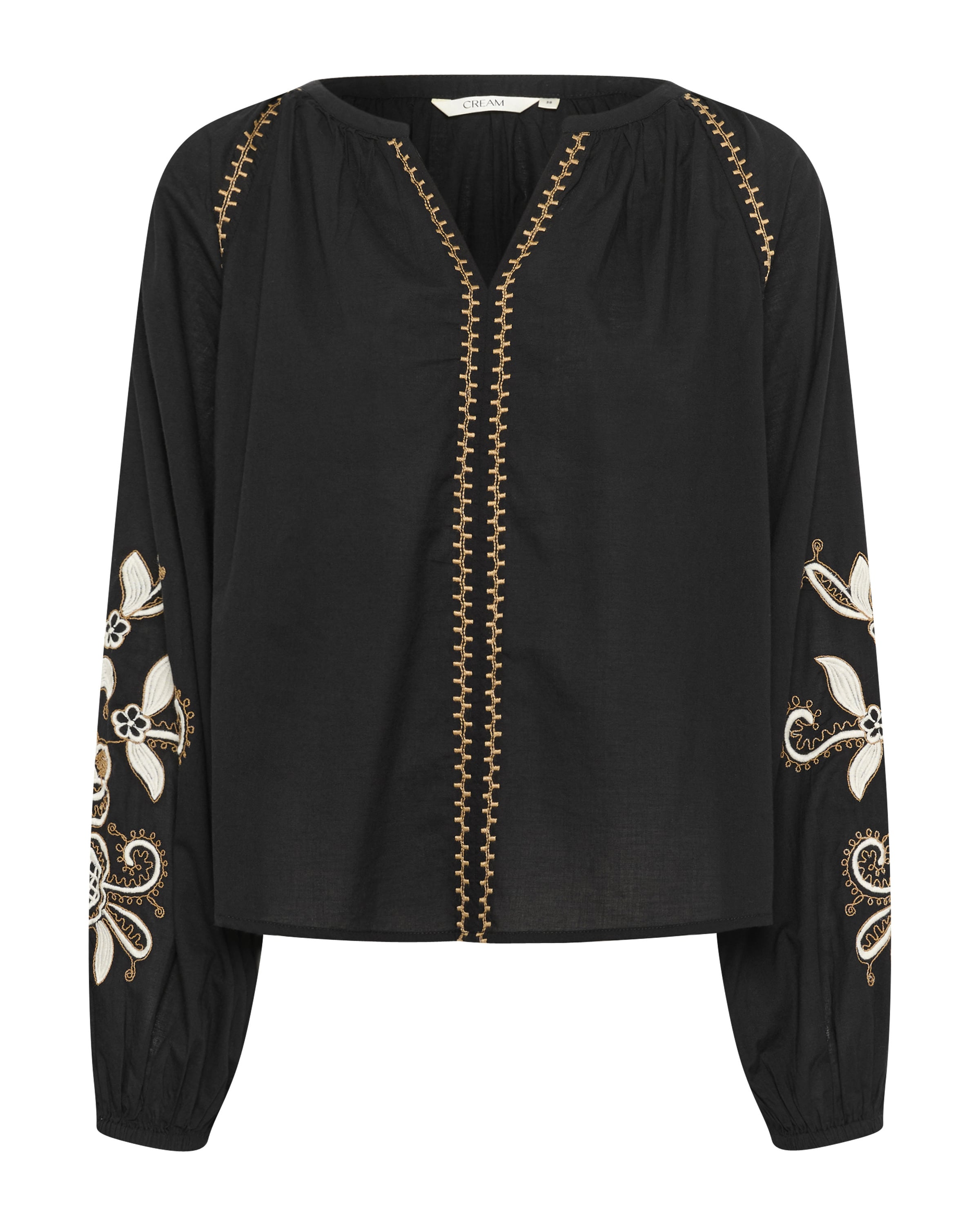 Cream Blouse 'Jessica' in Black: front