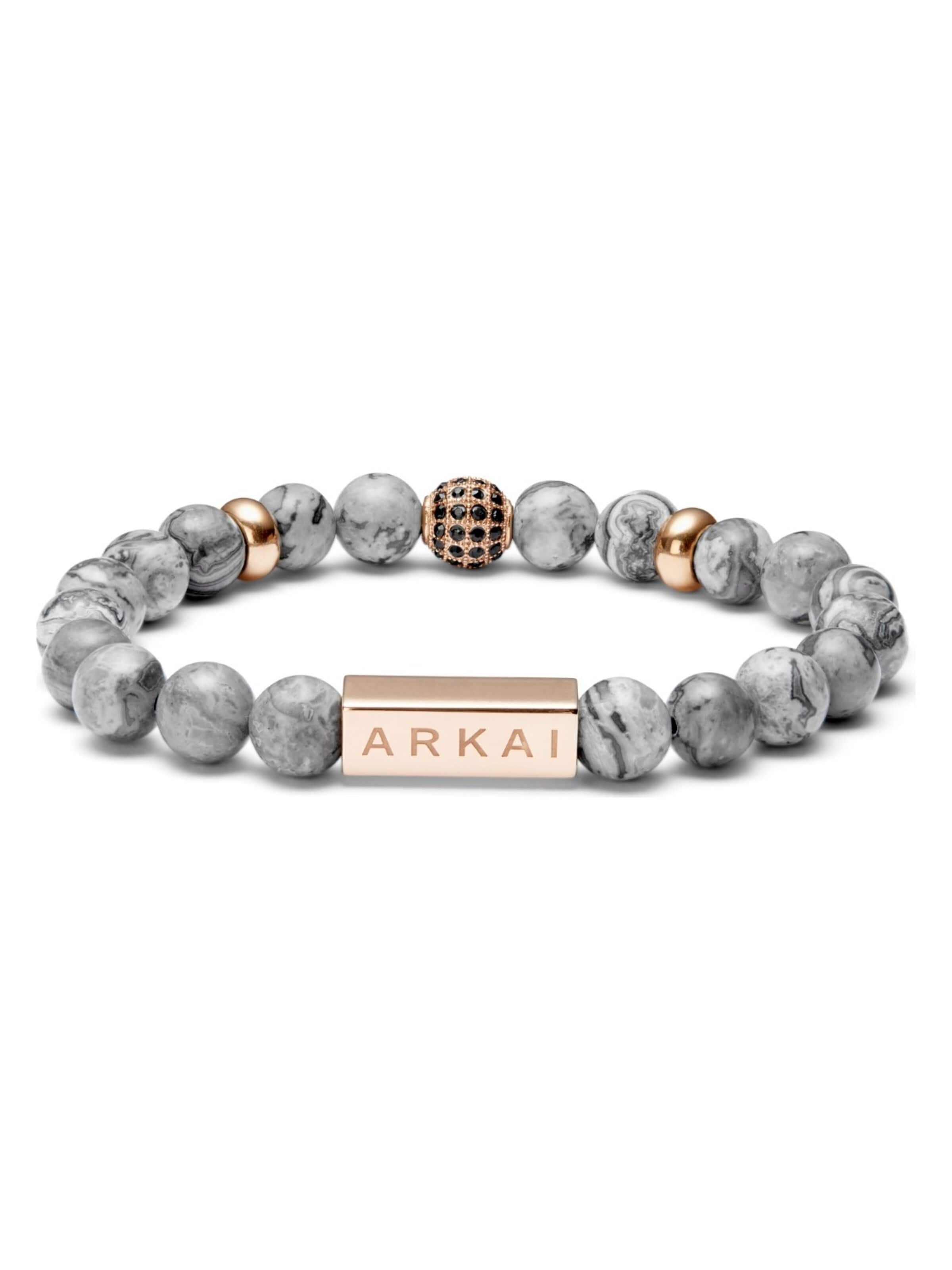 Arkai Bracelet 'Roas' in Grey: front