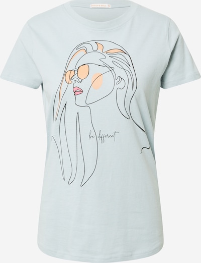 Stitch and Soul Shirt in Light blue / Apricot / Black, Item view