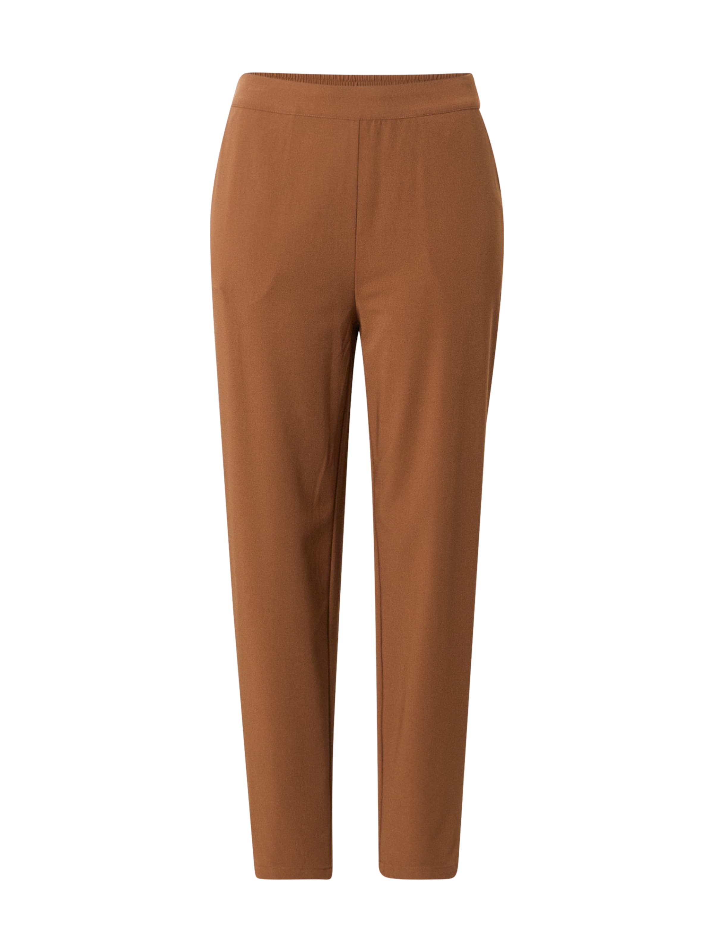 OBJECT Regular Chino Pants 'OBJCECILIE NEW' in Brown: front