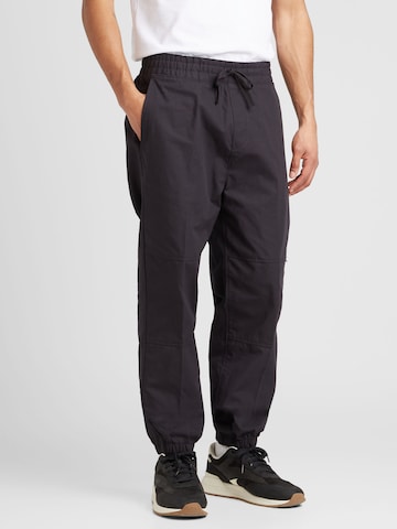 HUGO Blue Tapered Trousers 'Gibor242' in Black: front