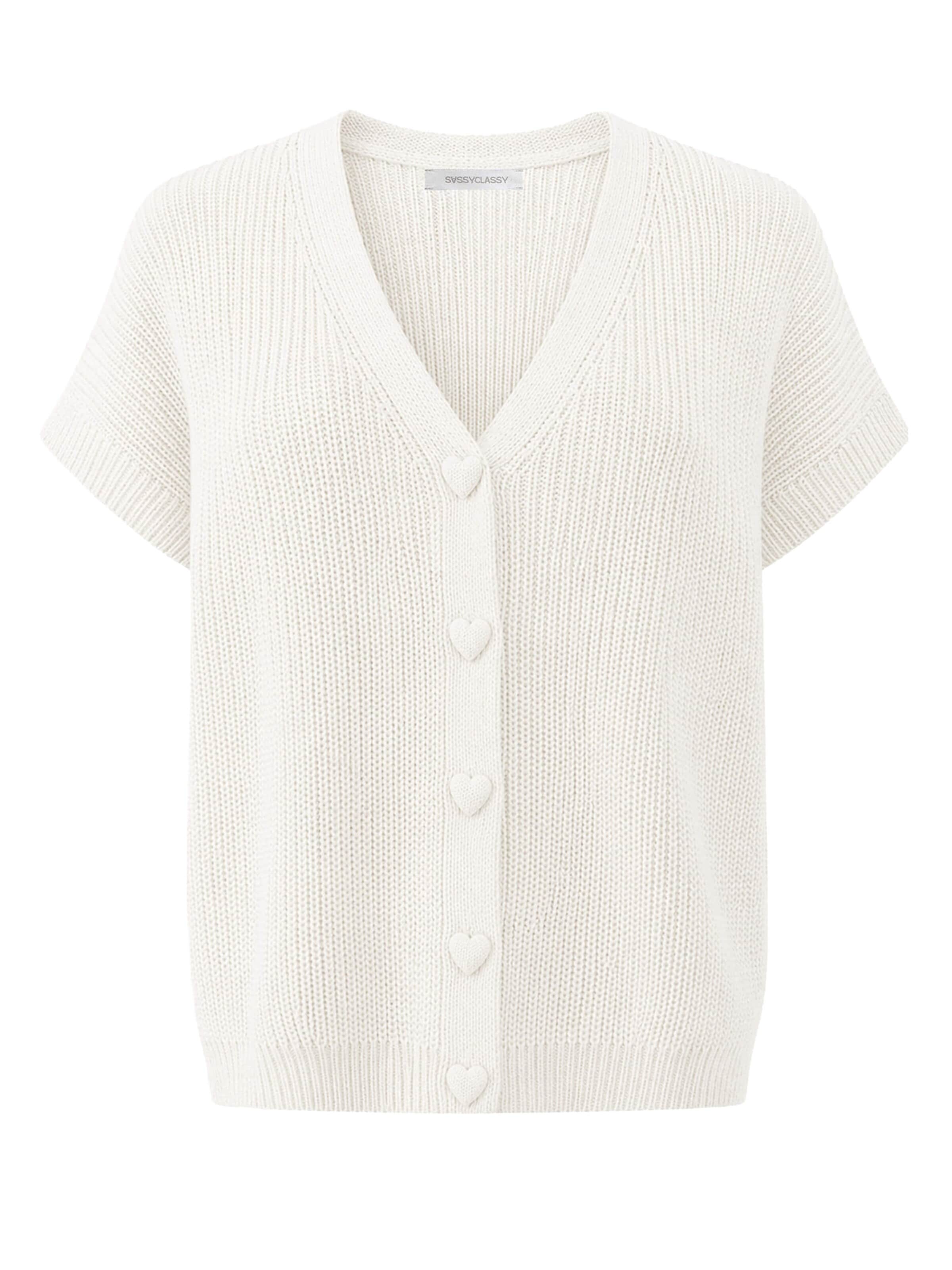 SASSYCLASSY Vest in White: front