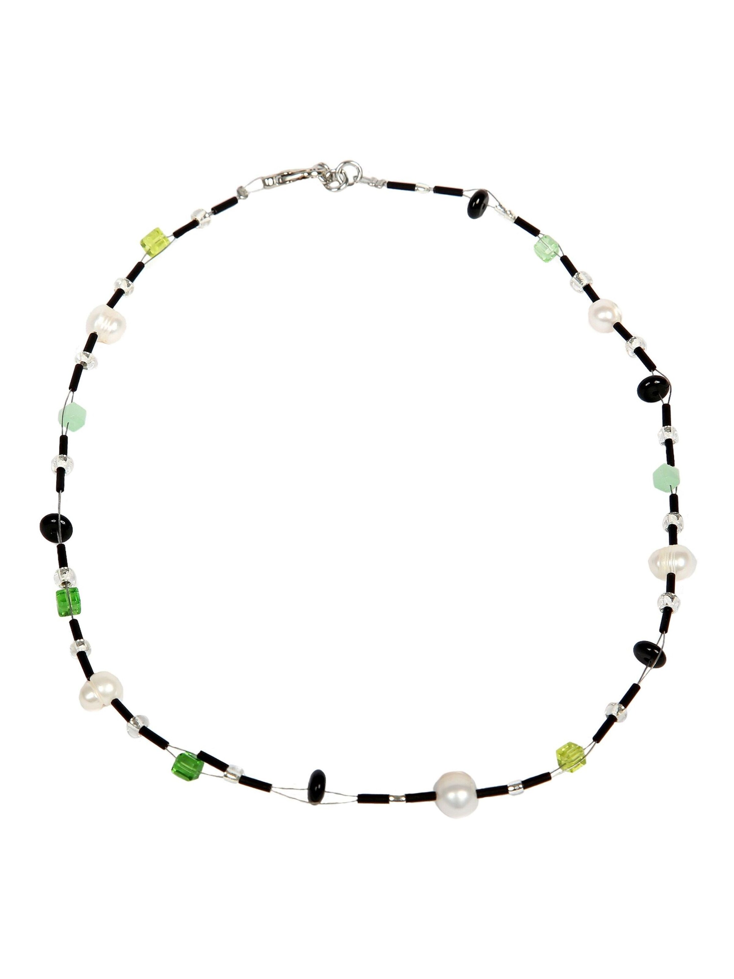 DeMarie Necklace in Green: front