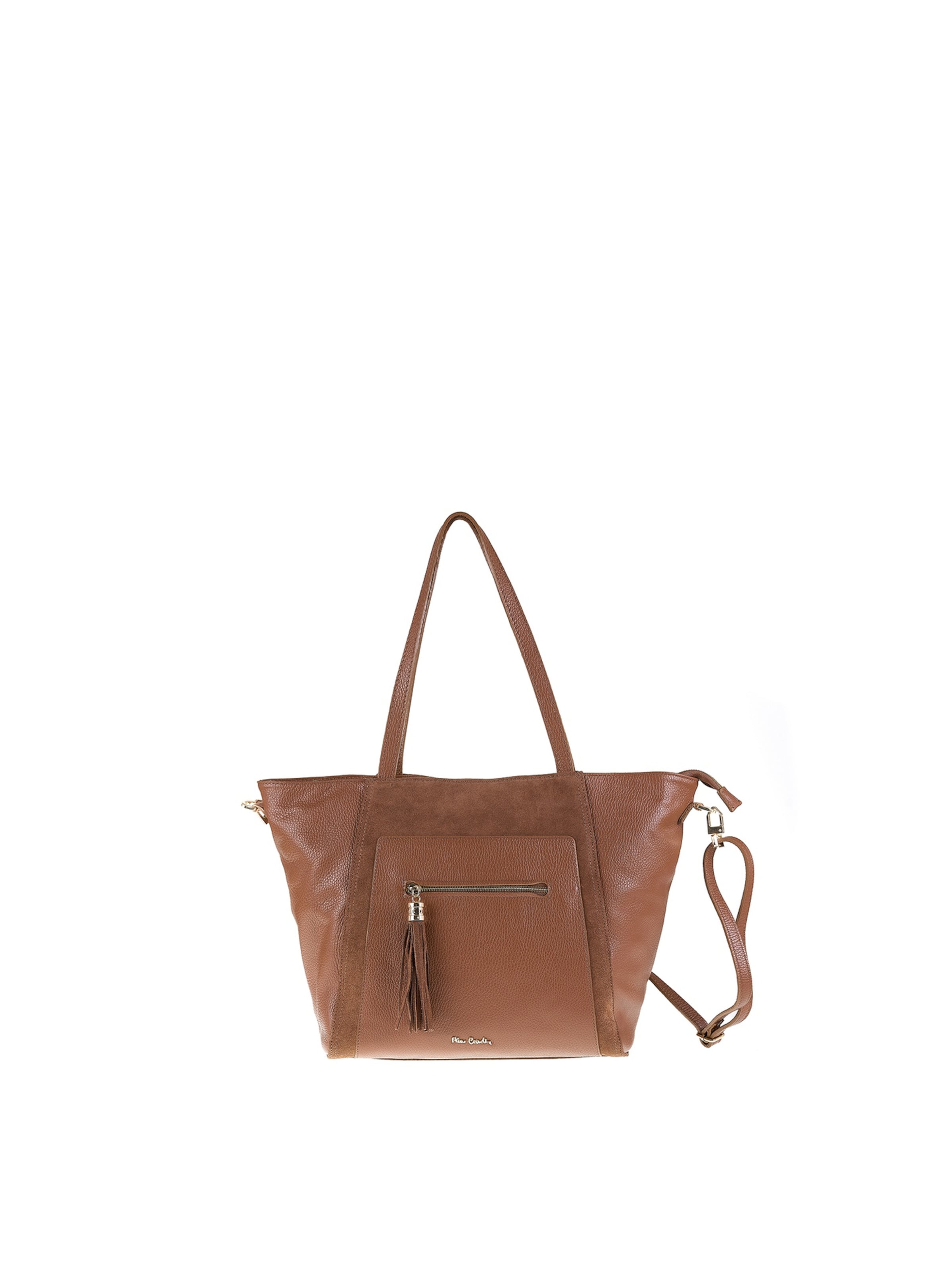 PIERRE CARDIN Handtas in Bruin: voorkant