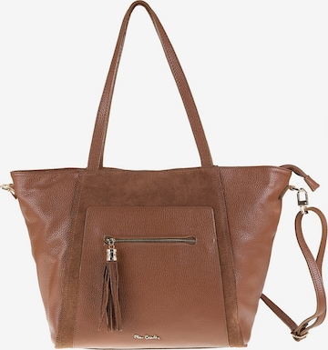 PIERRE CARDIN Handbag in Brown: front