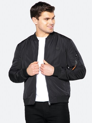 ThreadbarePrijelazna jakna - crna boja: prednji dio