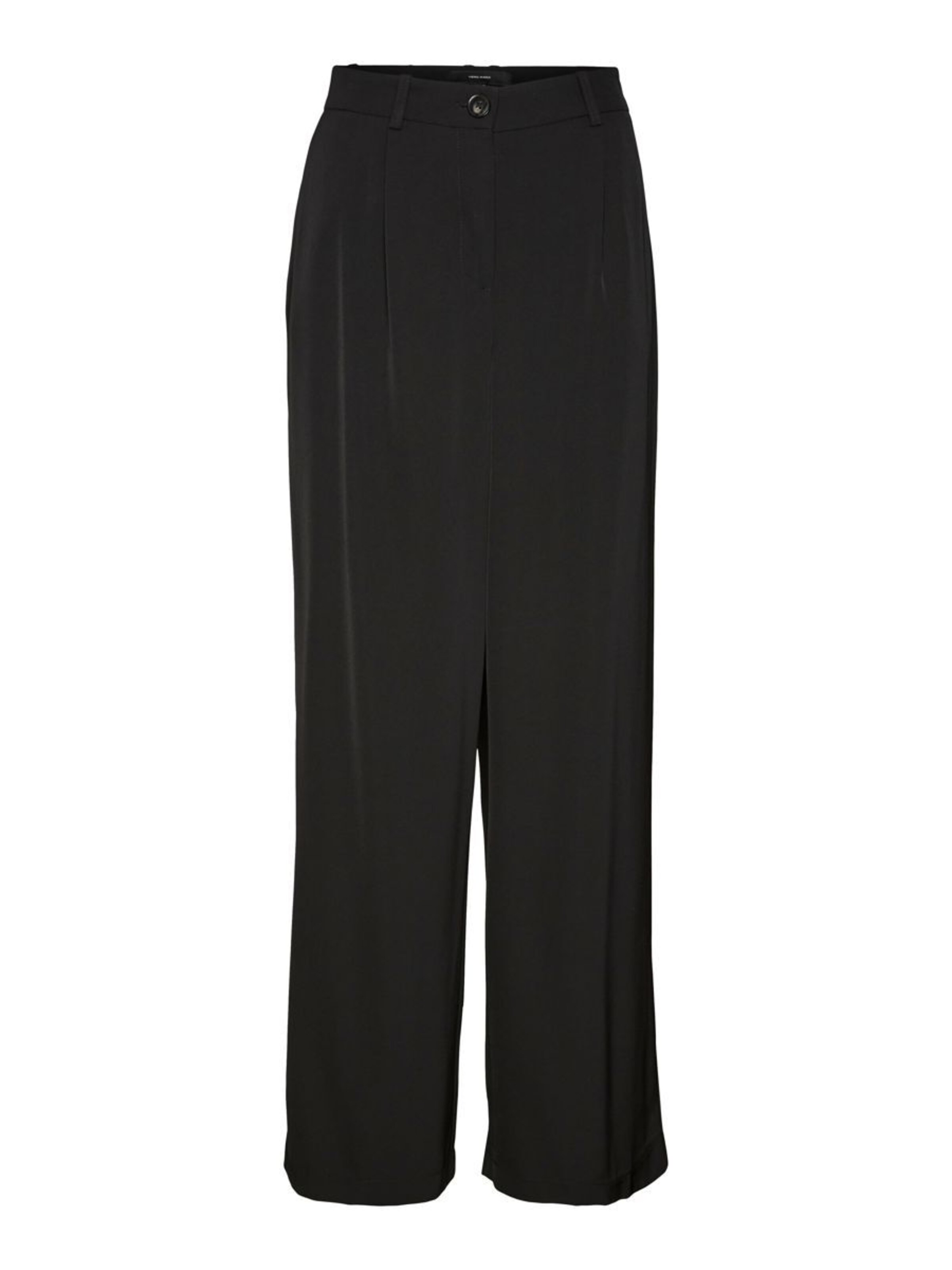 VERO MODA Wide Leg Hose in Schwarz: Vorderseite