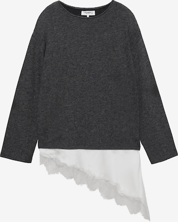 Pull&BearPulover - siva boja: prednji dio