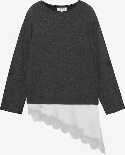 Pull&Bear Neulepaita värissä tummanharmaa / offwhite, Tuotenäkymä