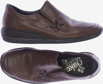 Rieker Flats & Loafers in 36 in Brown: front