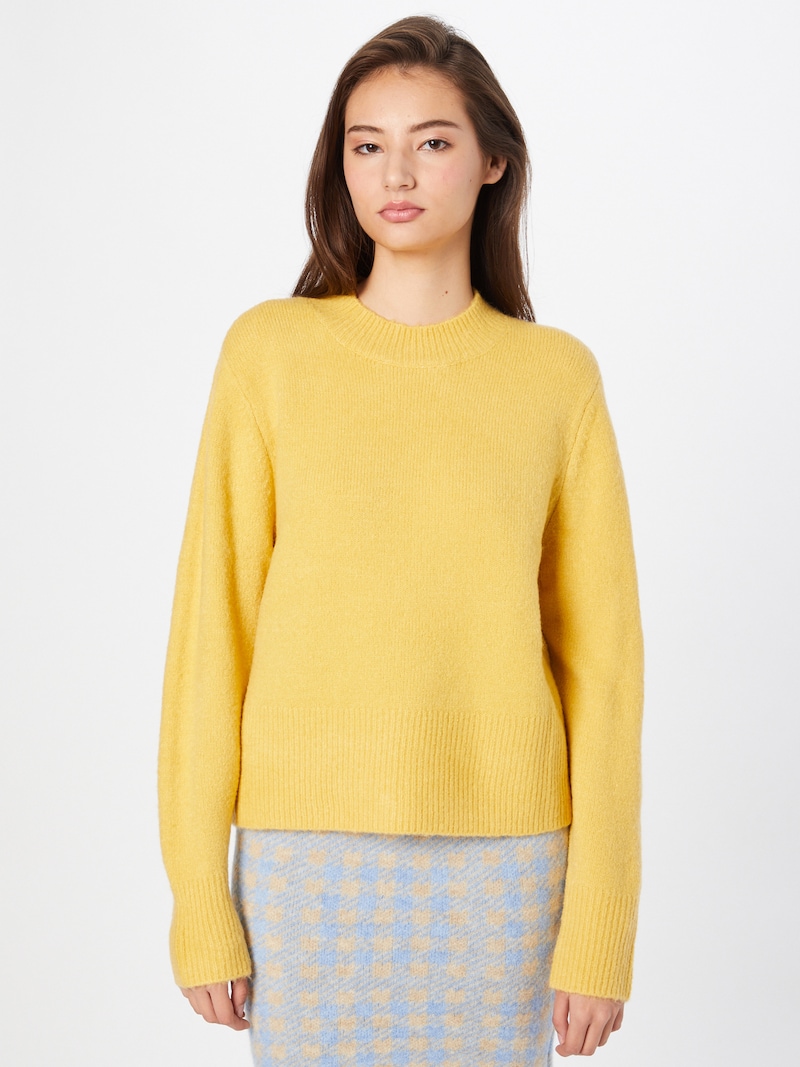 Women Clothing Another Label Basic sweaters Yellow