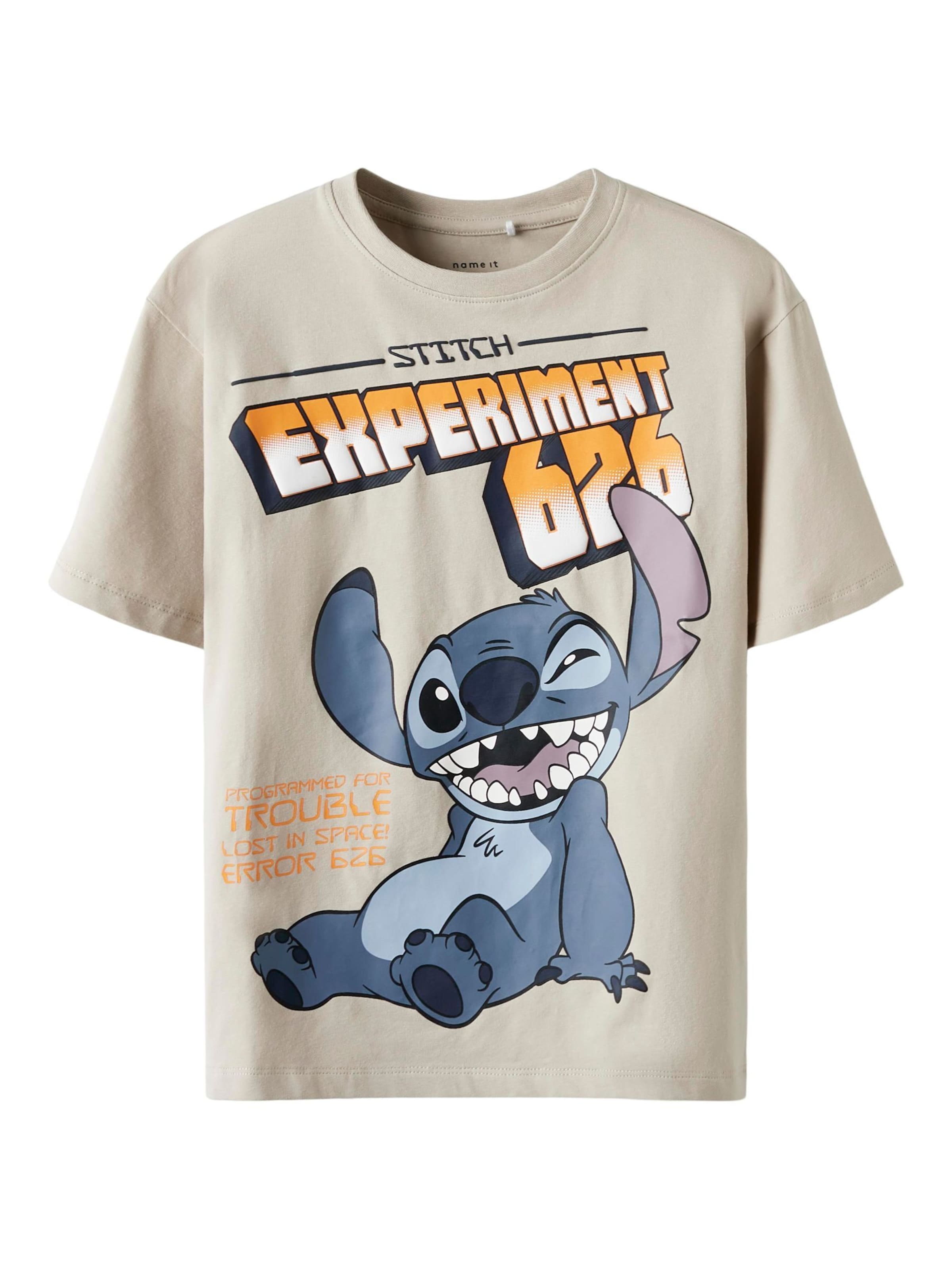 NAME IT - Camiseta 'Stitch' en beige: frente