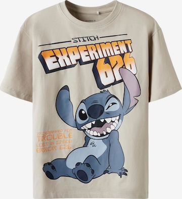 NAME IT Shirts 'Stitch' i beige: forside