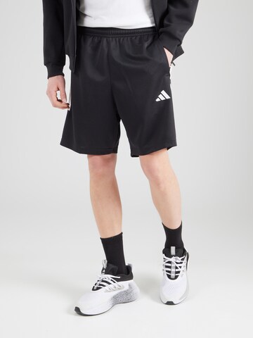 ADIDAS SPORTSWEAR Regular Sports trousers 'TIRO' in Black: front