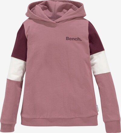 BENCH Sweatshirt in Ecru / Aubergine / Dusky pink, Item view