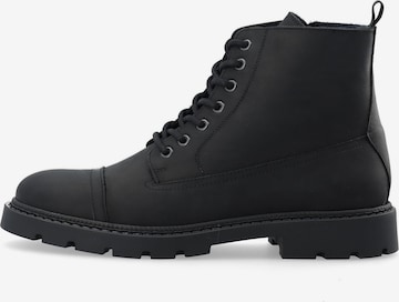 Bianco Lace-up boot 'JEFF' in Black: front