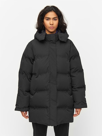 KnowledgeCotton Apparel Winter jacket 'ALLYSSA' in Black: front