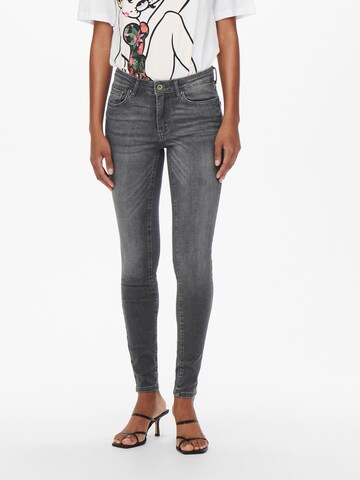 Skinny Jean 'LEILA' ONLY en gris : devant