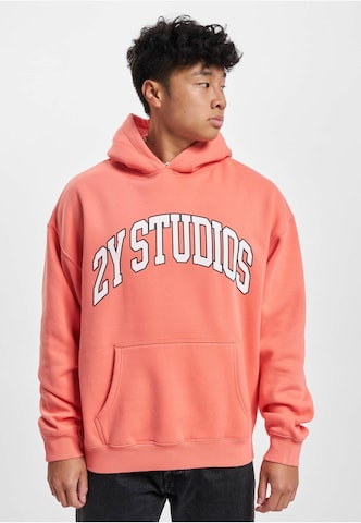 2Y Studios Sweatshirt 'Globus' in Orange: front