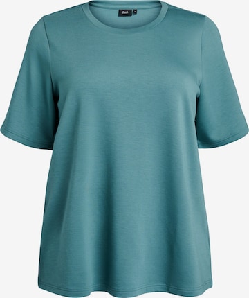 Zizzi Majica 'Malisa' | modra barva: sprednja stran