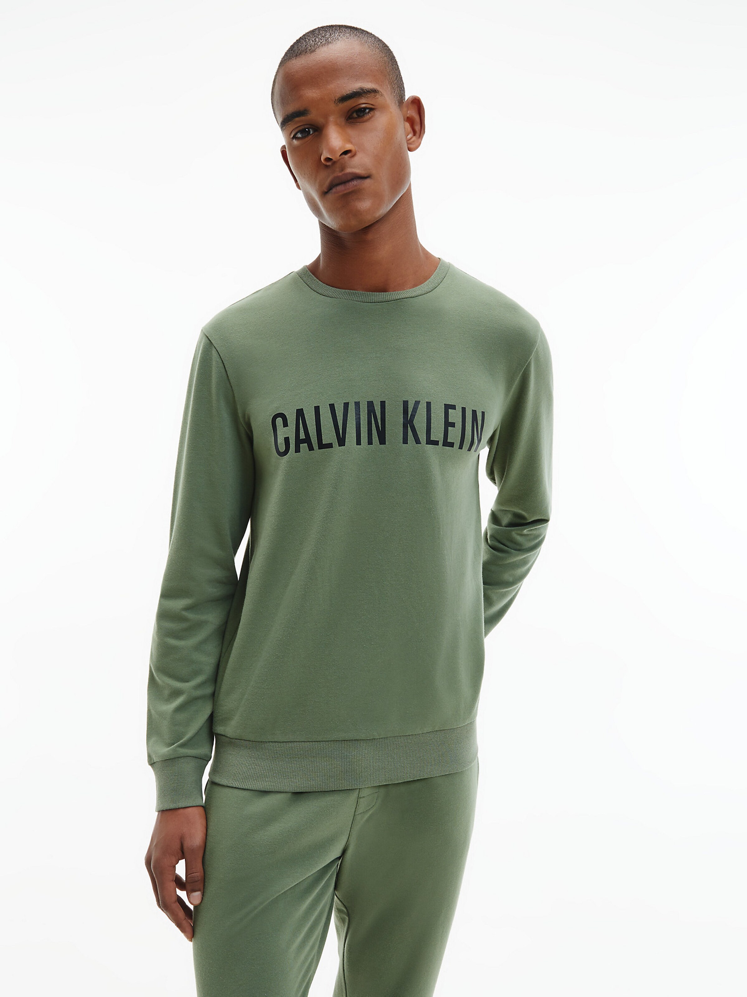calvin klein sweatshirt green