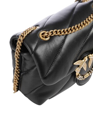 PINKO - Bolso de hombro 'Puff Mini New Buckle Sheep Nap' en negro